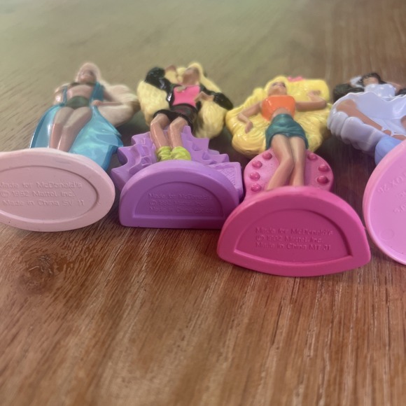 VTG 1992 McDonalds Barbie Happy Meal Toy Figure Dolls Cake Toppers Lot Of 6 - Picture 5 of 7